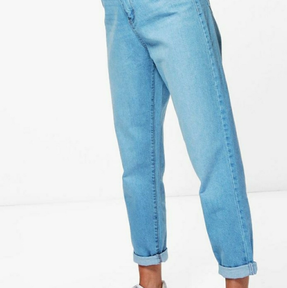 Sophie High Rise Roll Hem Mom Jeans