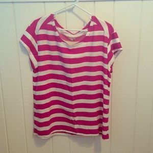 Gap Medium Viscose Rayon Striped Shirt