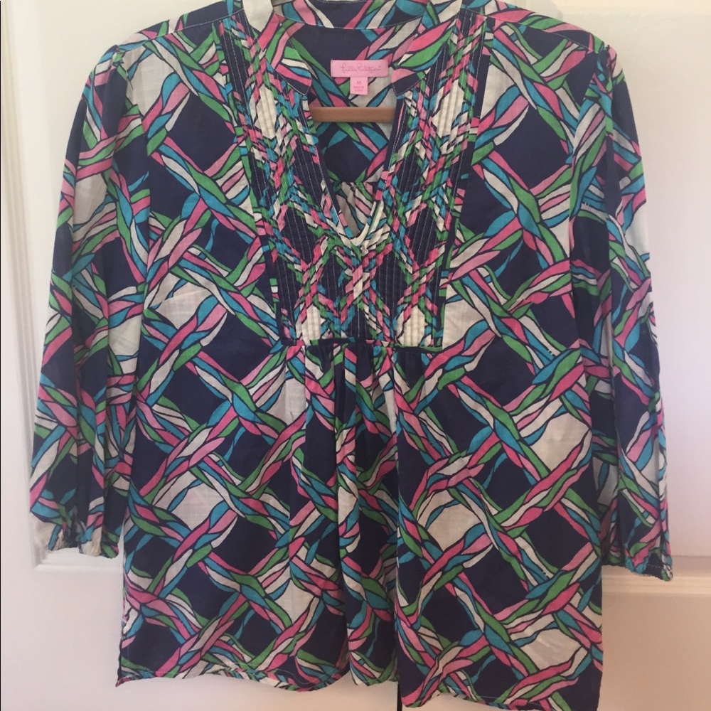 Lilly Pulitzer cross cross print tunic