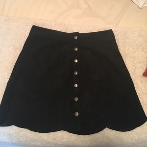 High Waisted Button Up Skirt