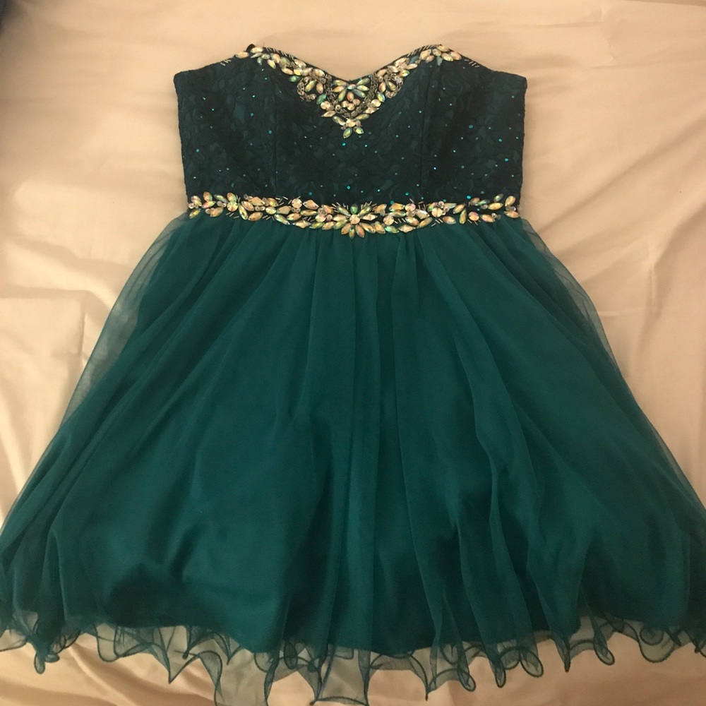 Beautiful beaded prom dress