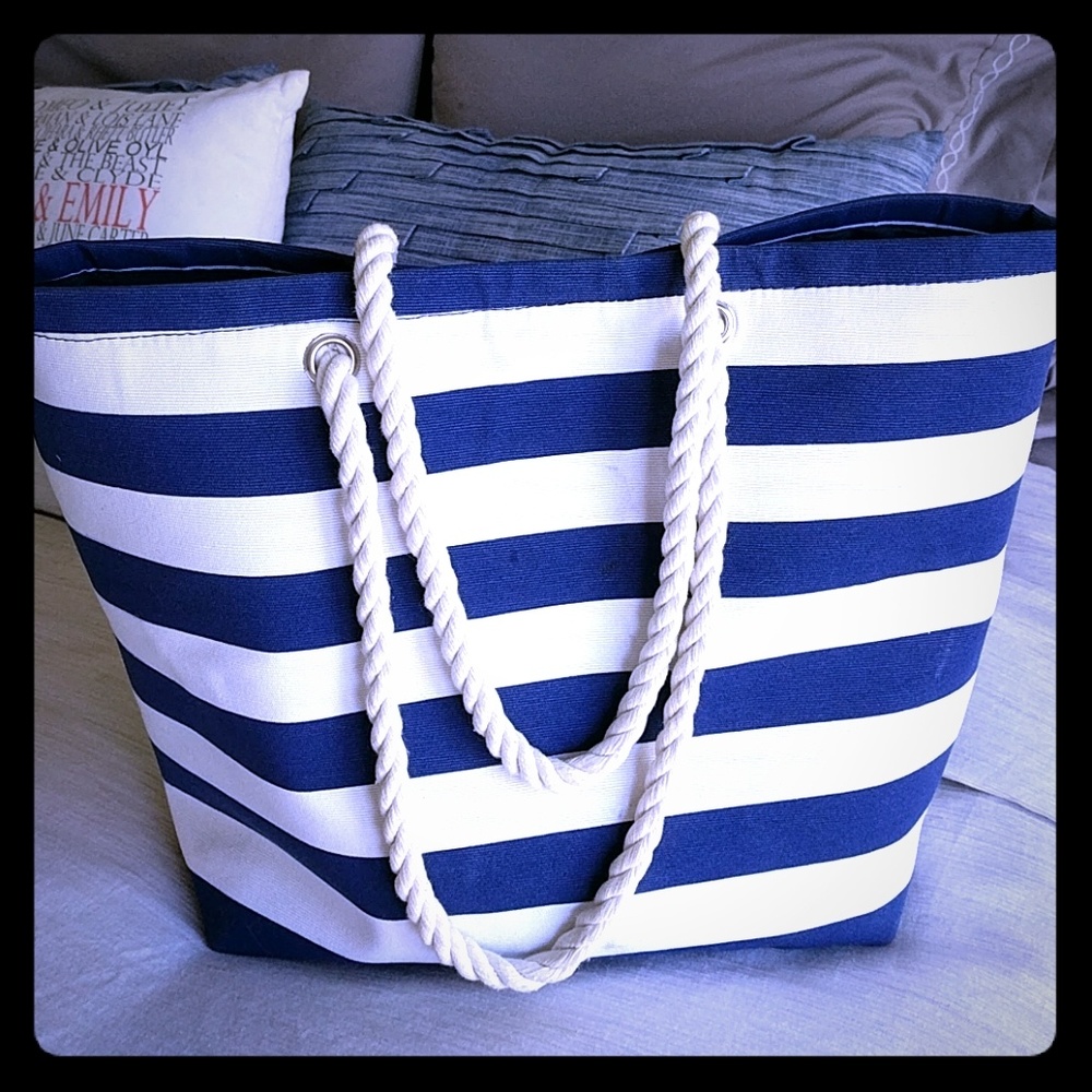 Cute & Simple Nautical Tote Bag
