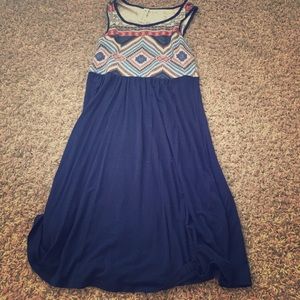 Dress with tribal print