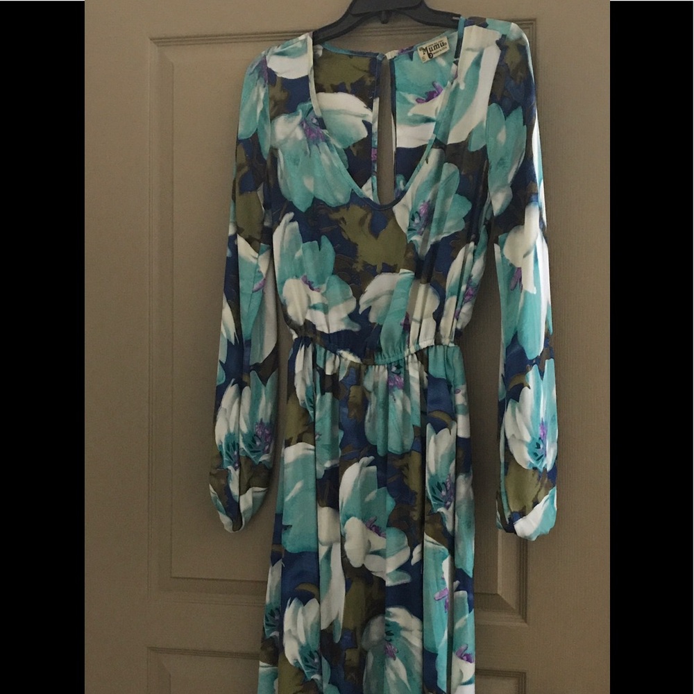 Show Me Your Mumu Jocelyn Maxi Blue Tulips