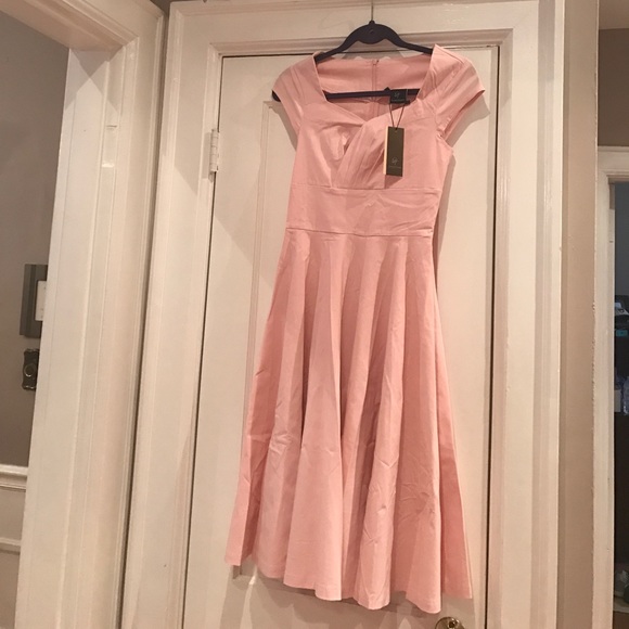Pink Retro Dress Size Small - Picture 1 of 2