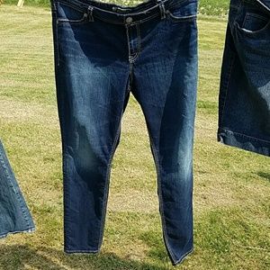 Plus size Silver Skinny Jeans