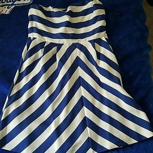 Anthropologie (outback red) strapless dress