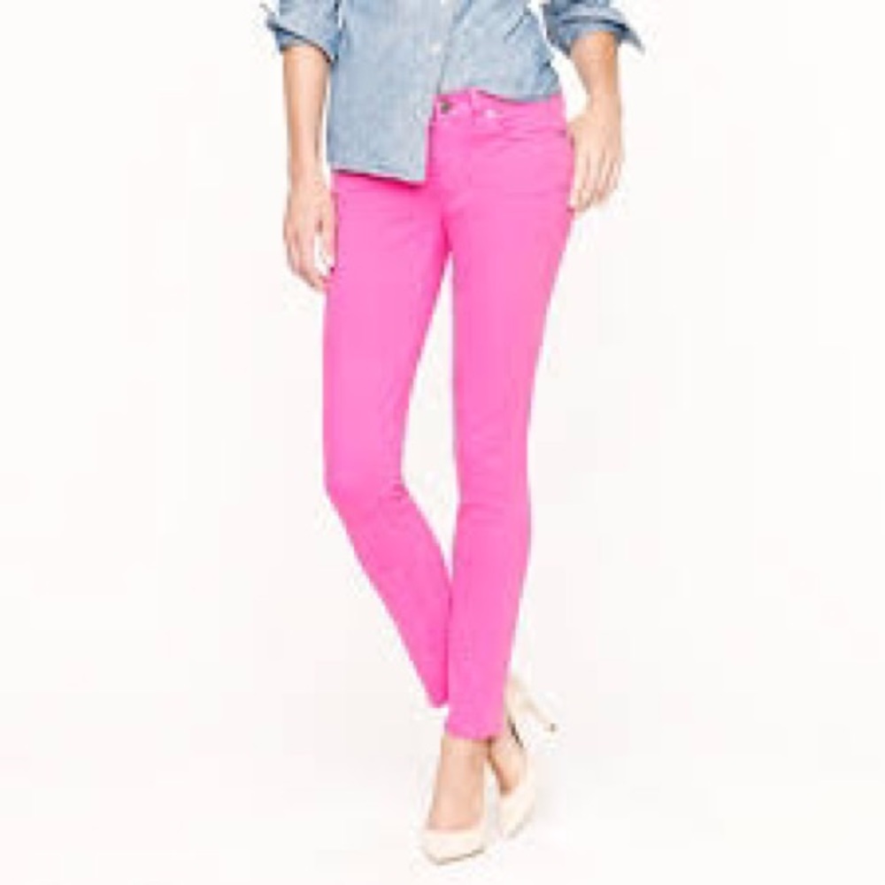 J.Crew pink ankle jeans