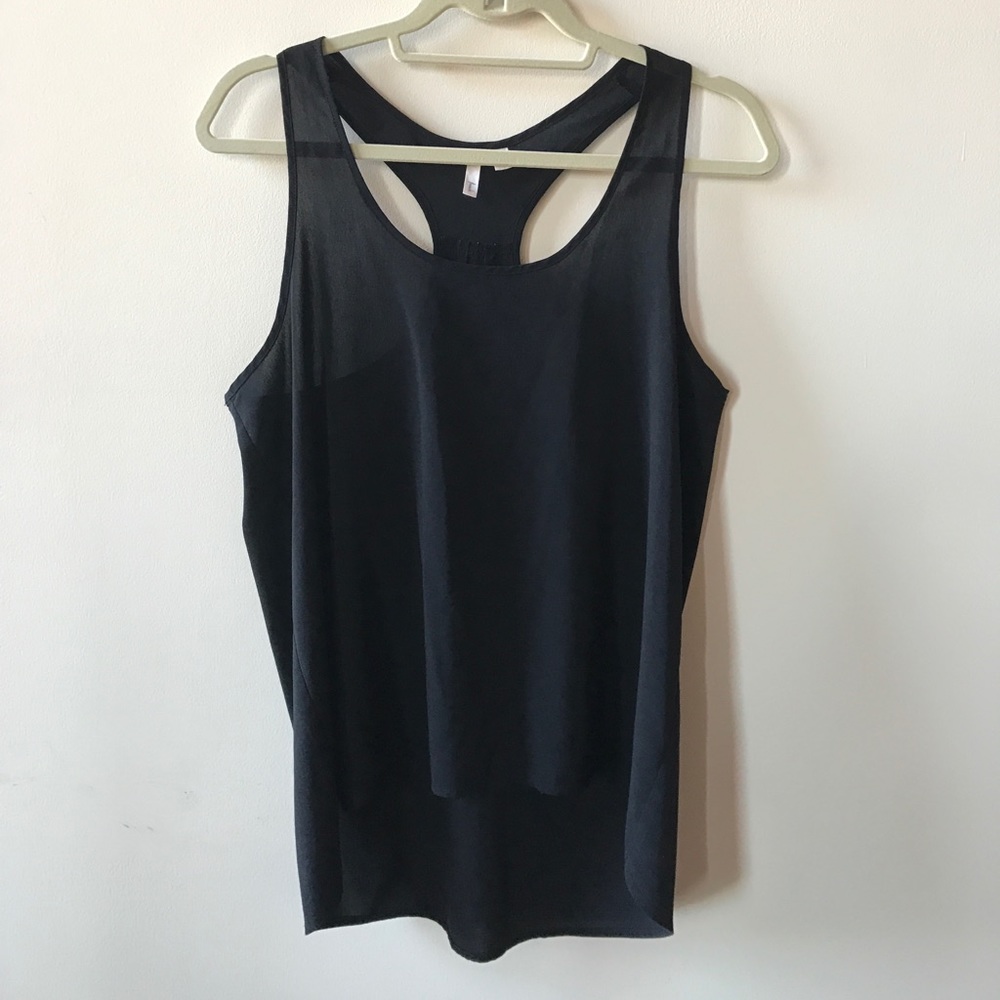 Sheer Black Tank Top
