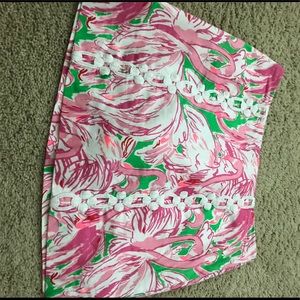 lilly pulitzer flamingo skirt size 4