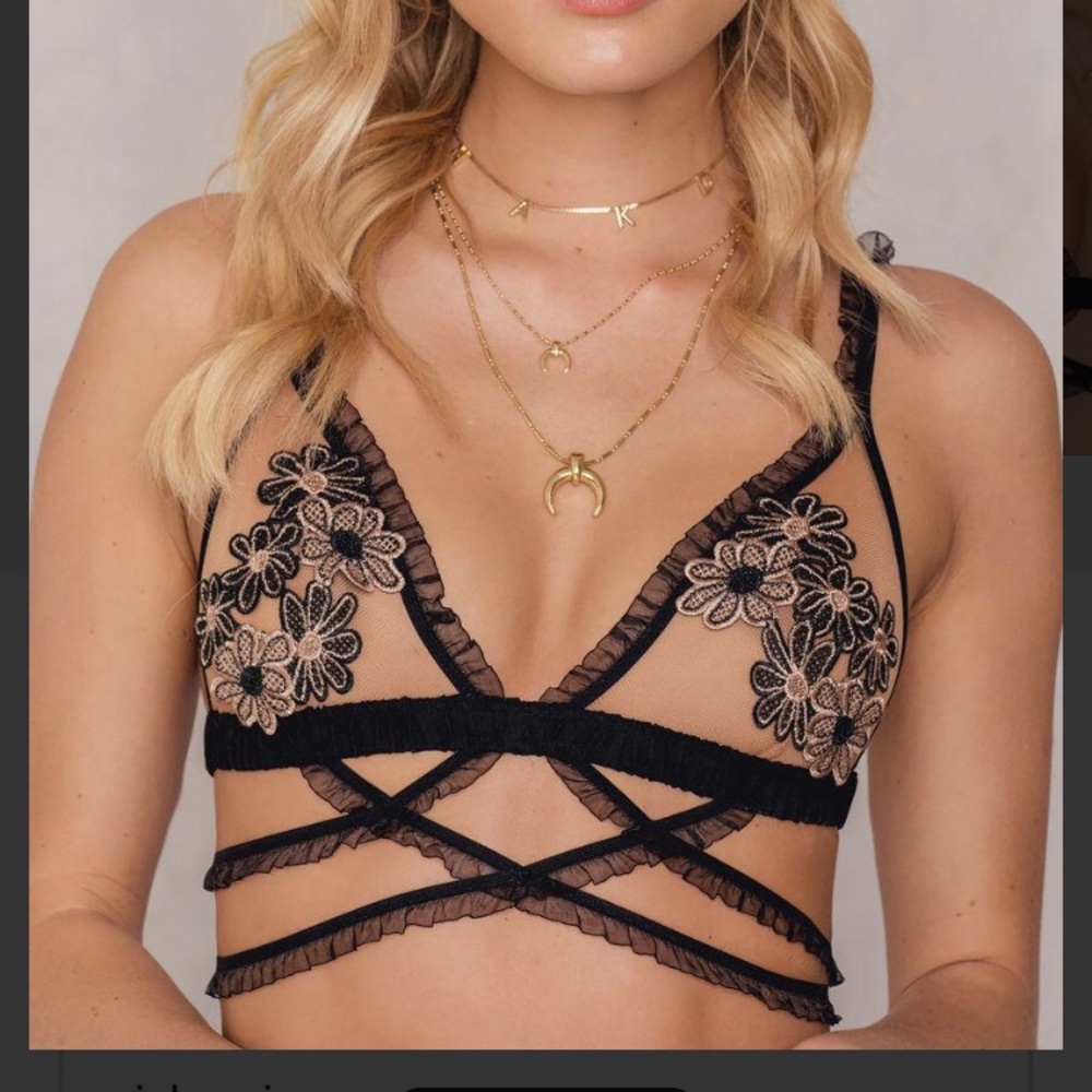 Heliotrope For Love and Lemons Skivvies Bralette