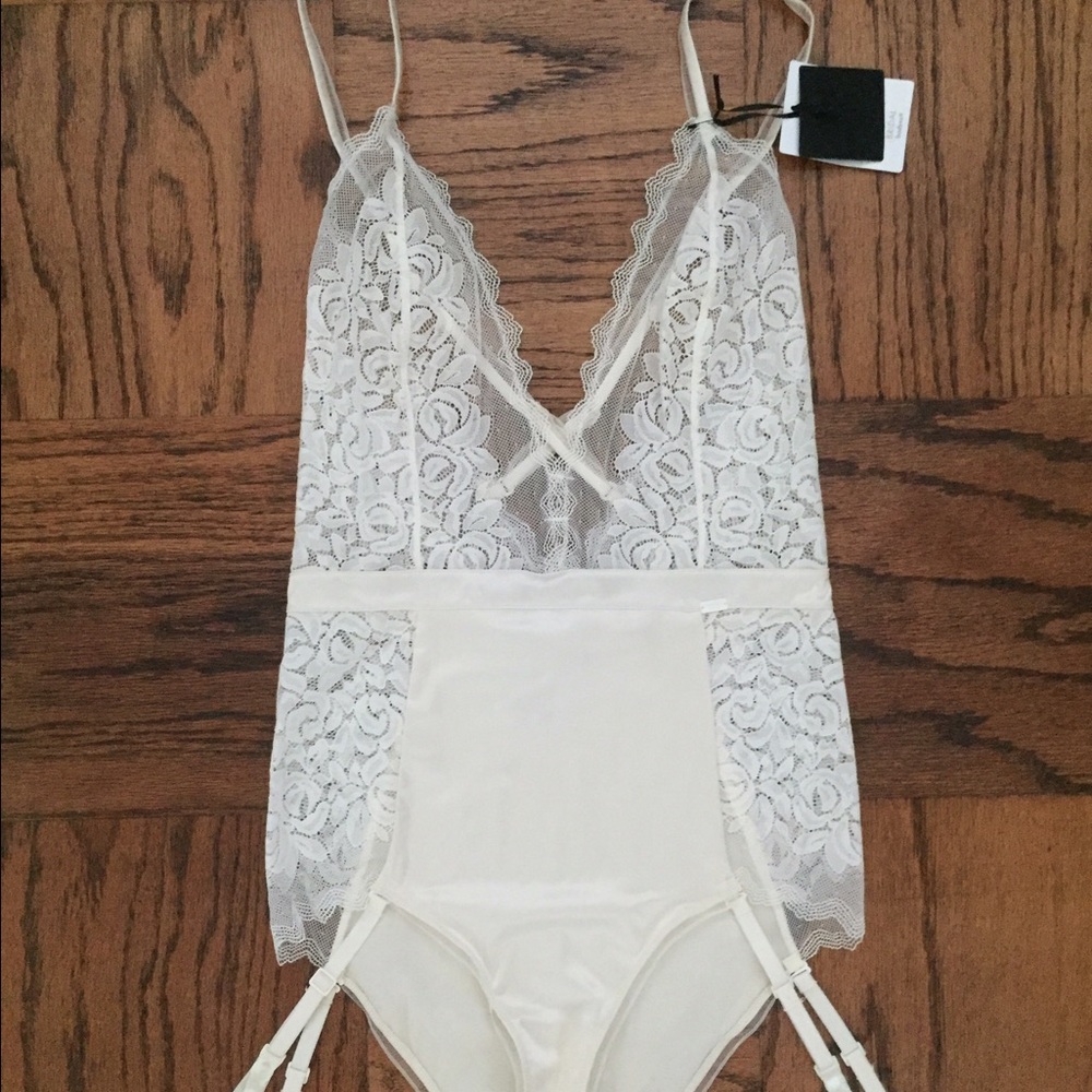 Calvin Klein BLACK Label, Bridal Bodysuit in White