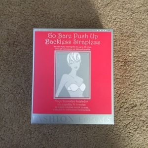 Go Bare Push Up Backless Strapless