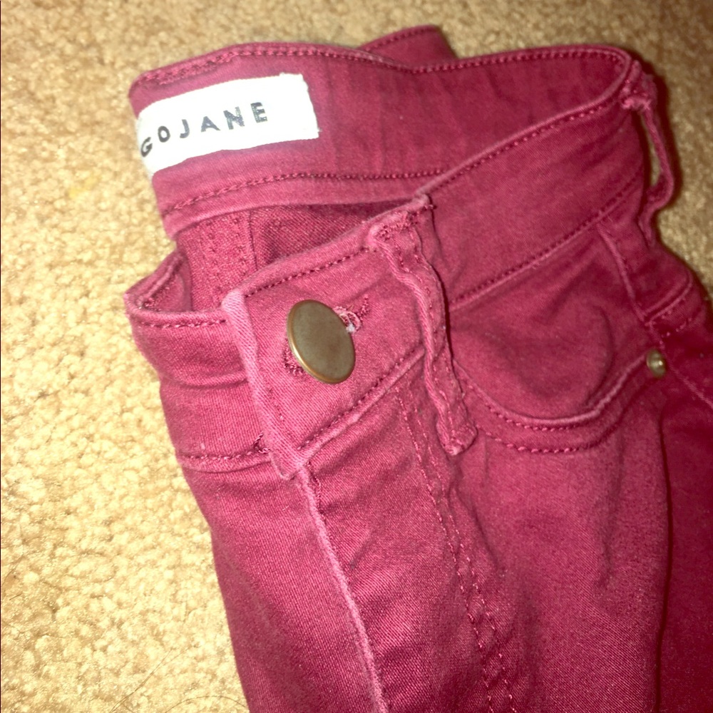 Gojane Burgundy Skinny Jeans