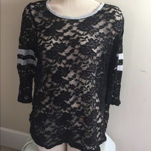 Plus size Torid Lace long sleeve