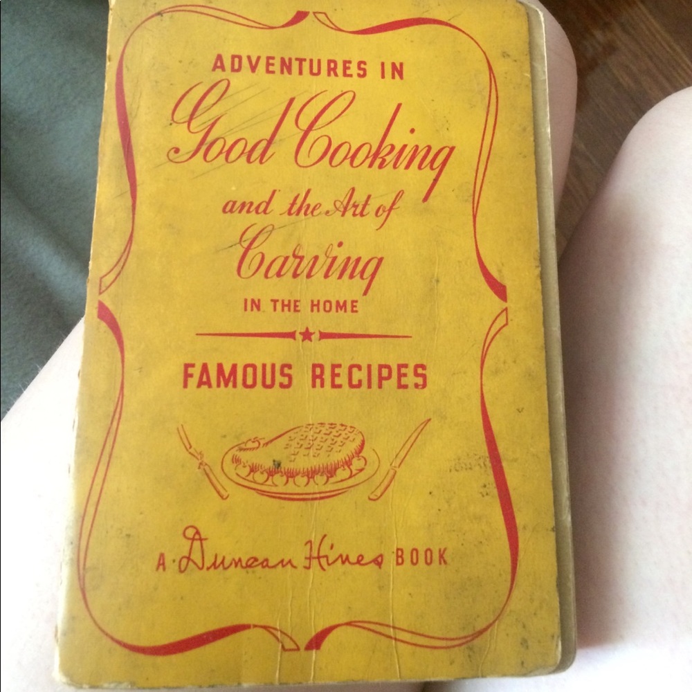Vintage 70 year old cookbook