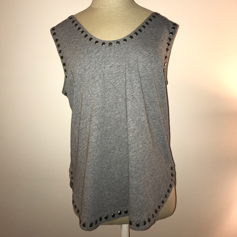 J.Crew Sleeveless Grey Shirt