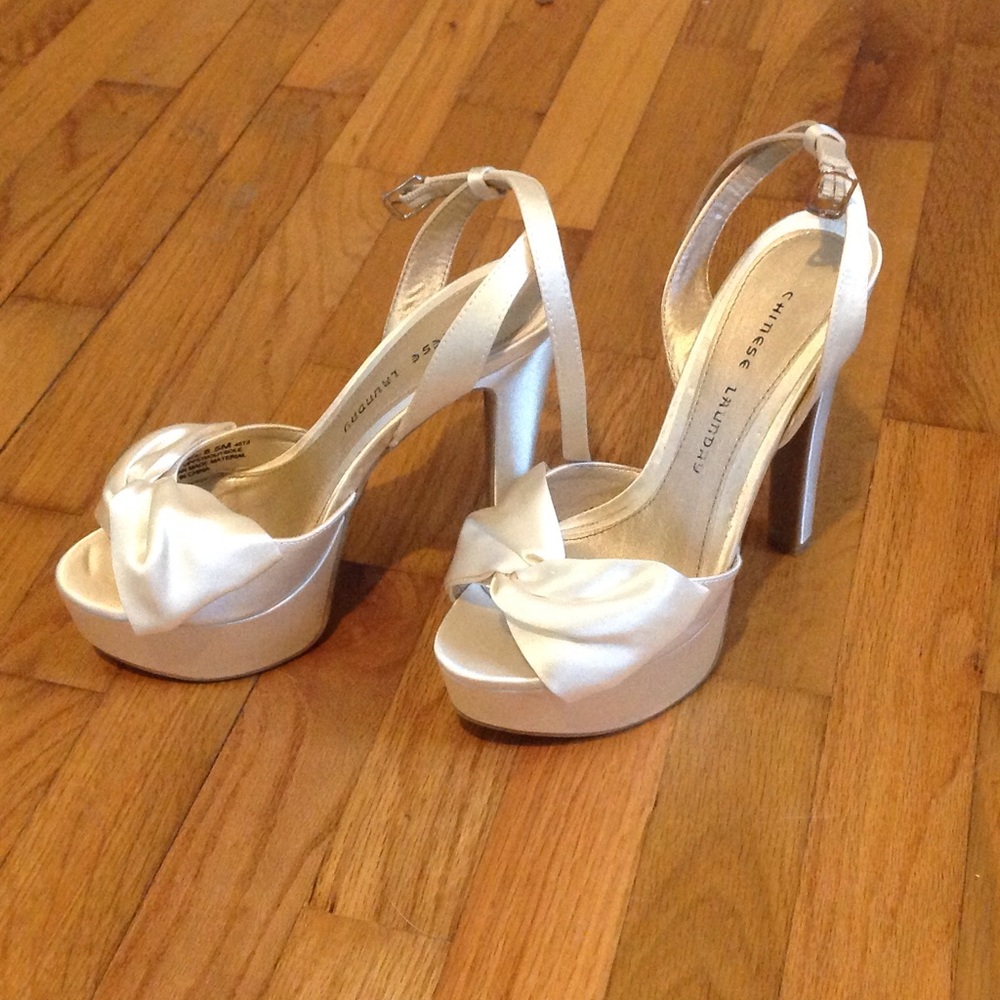 Ivory formal dress shoes