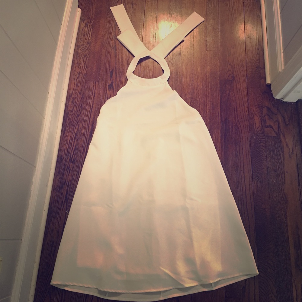 Lulus White Halter dress
