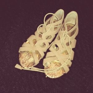 Lace up gladiator sandals