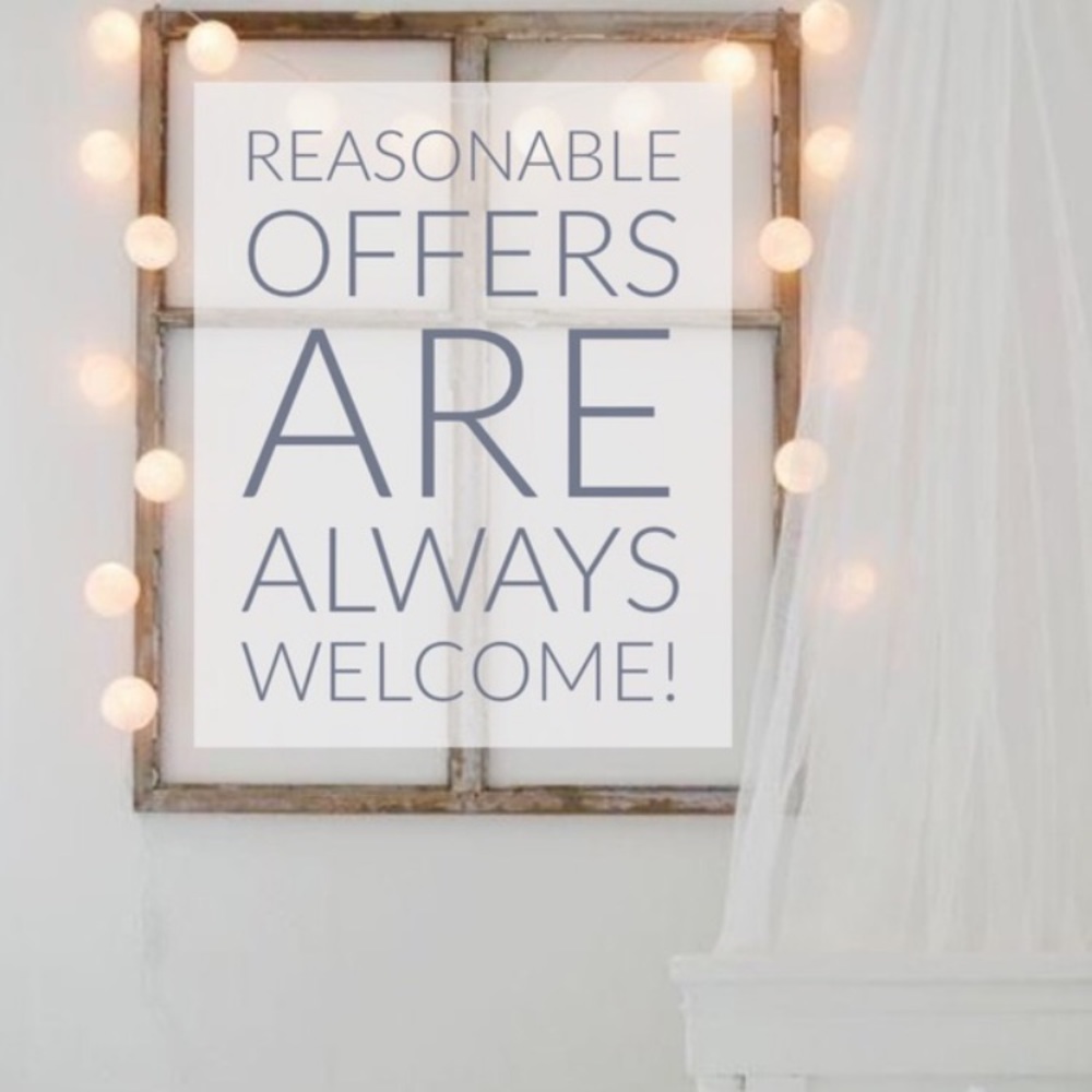 Reasonable offers are welcome!