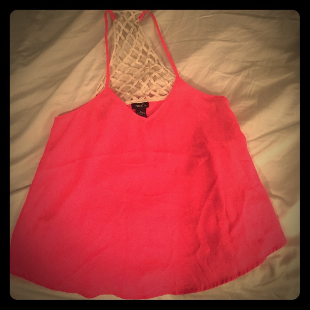 Bright pink tank!