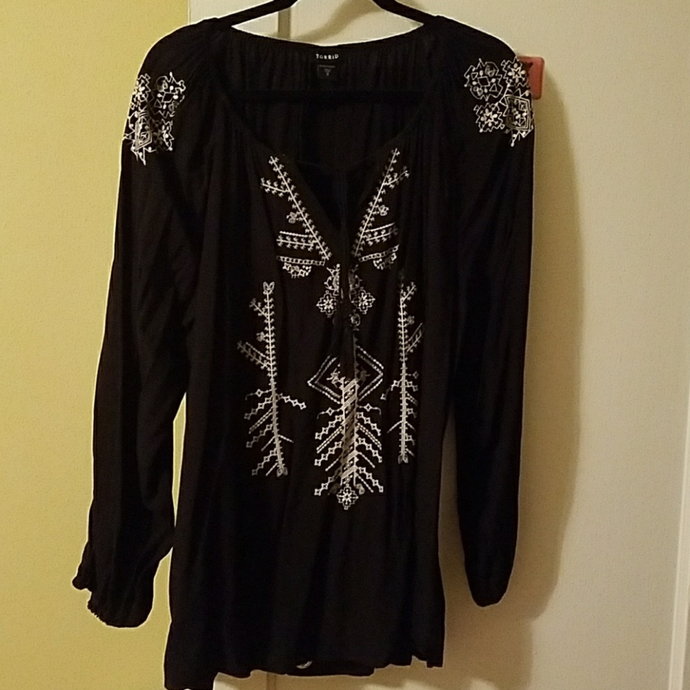 Peasant blouse *PLUS SIZE*