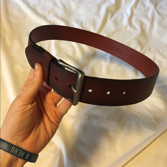 penguin leather belt
