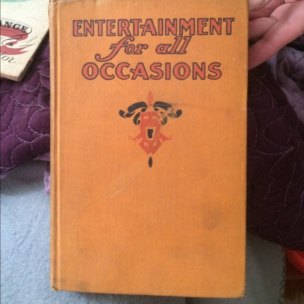 Vintage entertaining guide book