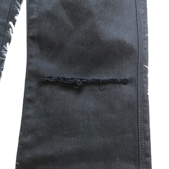 Genetic Shya Black Skinny Raw Hem Jeans - Picture 5 of 8