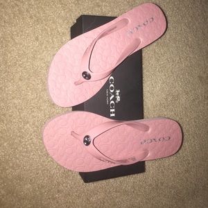 Coach flip flops