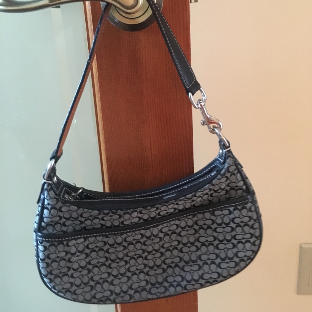 Coach black hobo