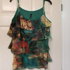 Floral Spaghetti Strap Shirt