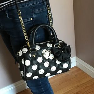 Betsey Johnson Mini Polka Dot Purse