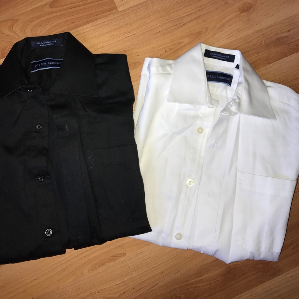 2 boys Joseph Abboud dress shirts