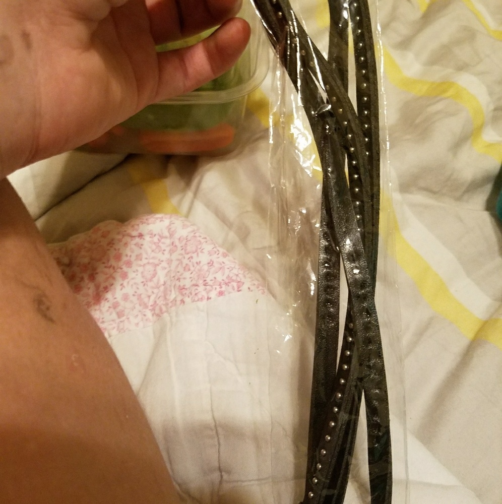 Thin studded belt
