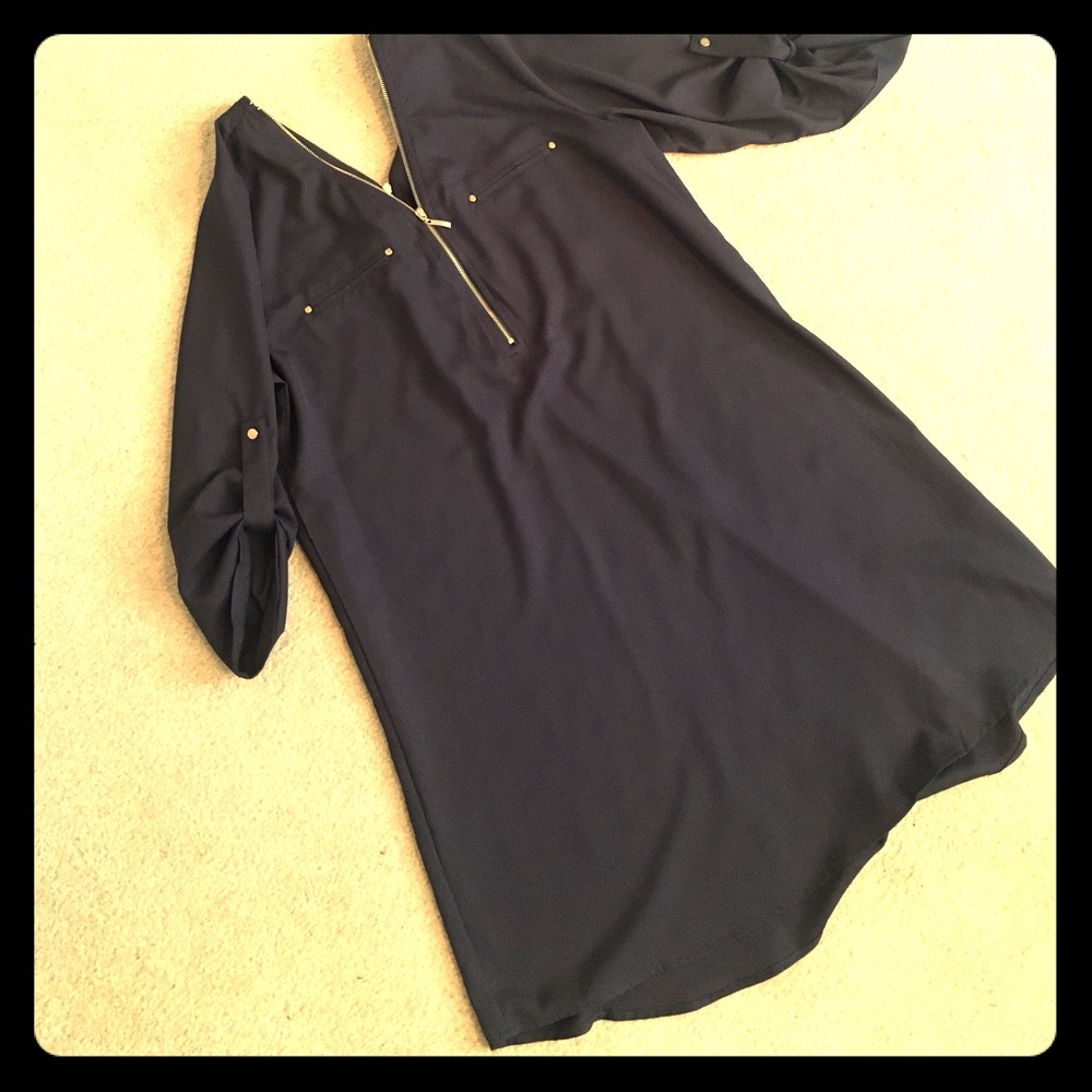 Navy blue dress