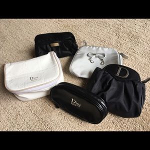 Dior makeup bags