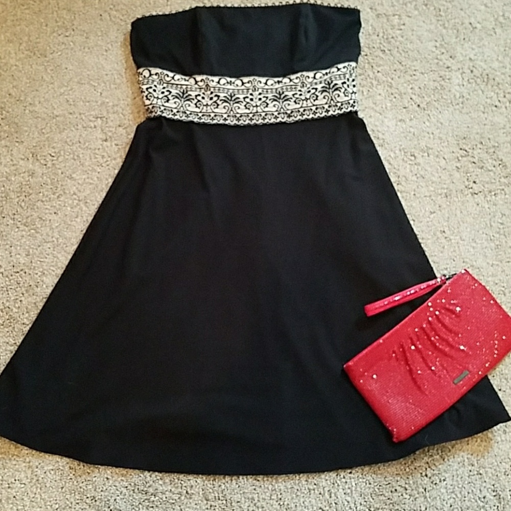 Strapless White House Black Market dress
