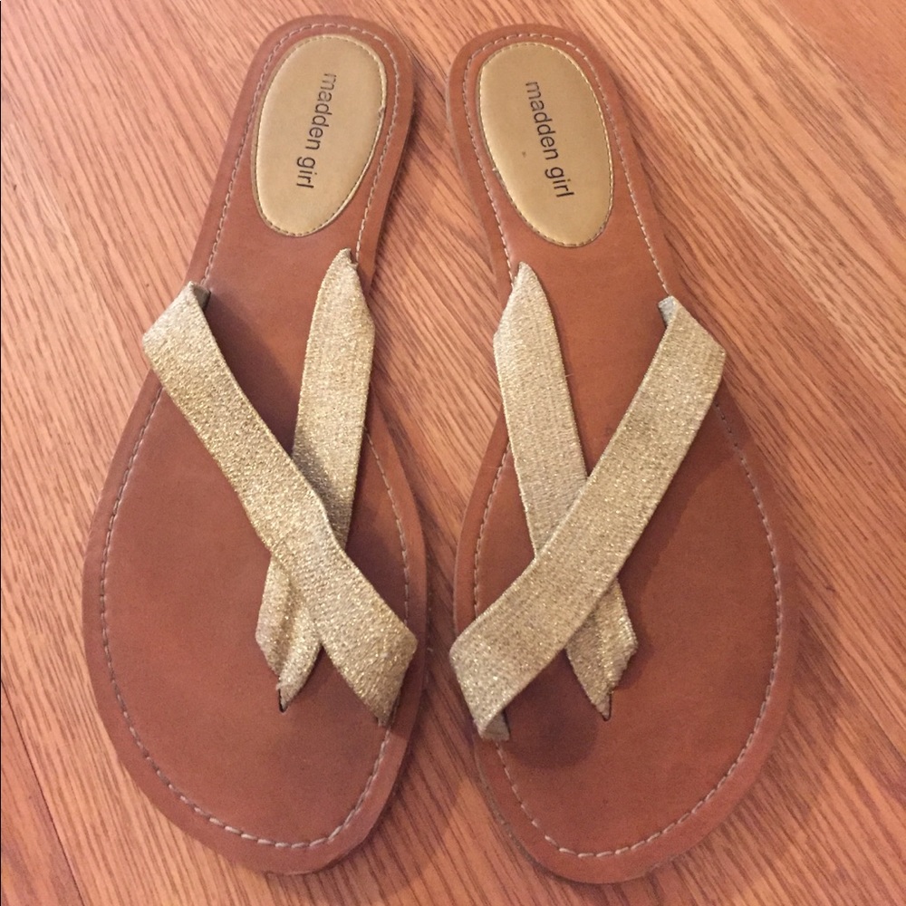 Gold sandals