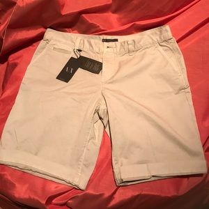 NWT A|X Armani Khaki Shorts Sz8