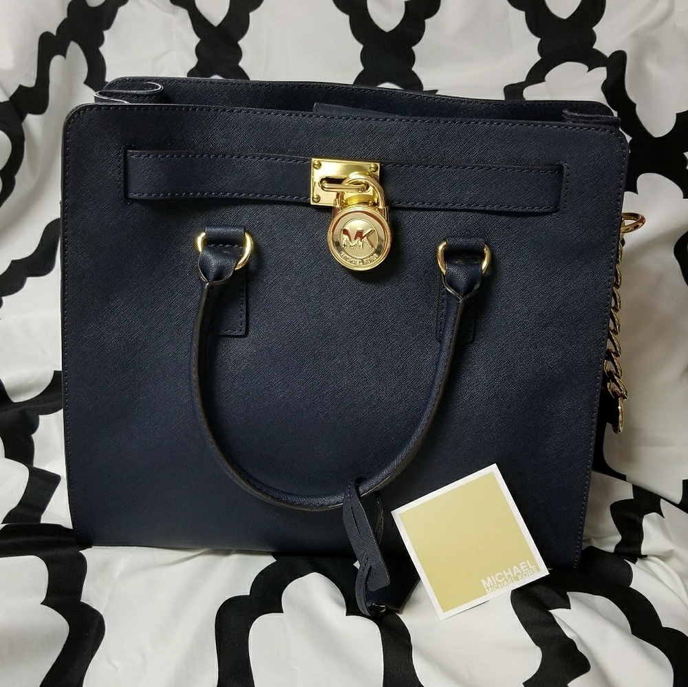 Authentic Michael Kors Navy Hamilton