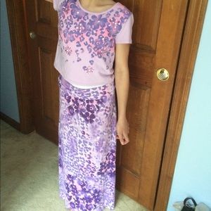 Justice Shirt & Skirt Set