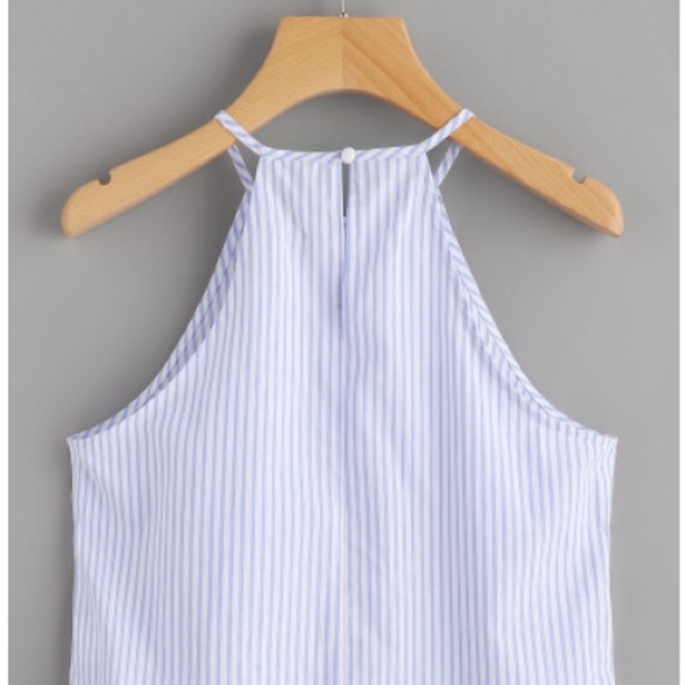 Blue striped tank - Picture 4 of 4