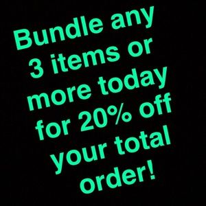 💥SALE 💥20% OFF 3 or more items when bundled! ‼️