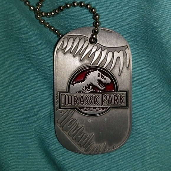 Jurrasic park dog tag necklace universal studios - Picture 3 of 3