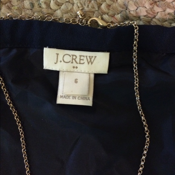 JCrew Factory racerback navy and white maxi dress - Picture 2 of 2