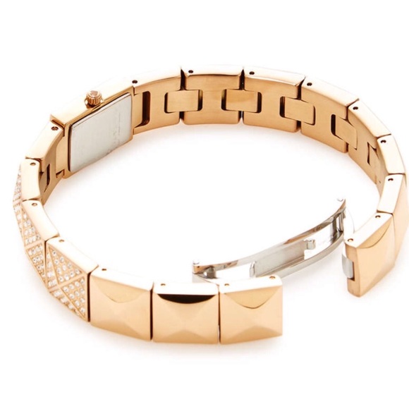 Kate Spade Pave Cobble Pyramid Watch! 10mm - Picture 2 of 8