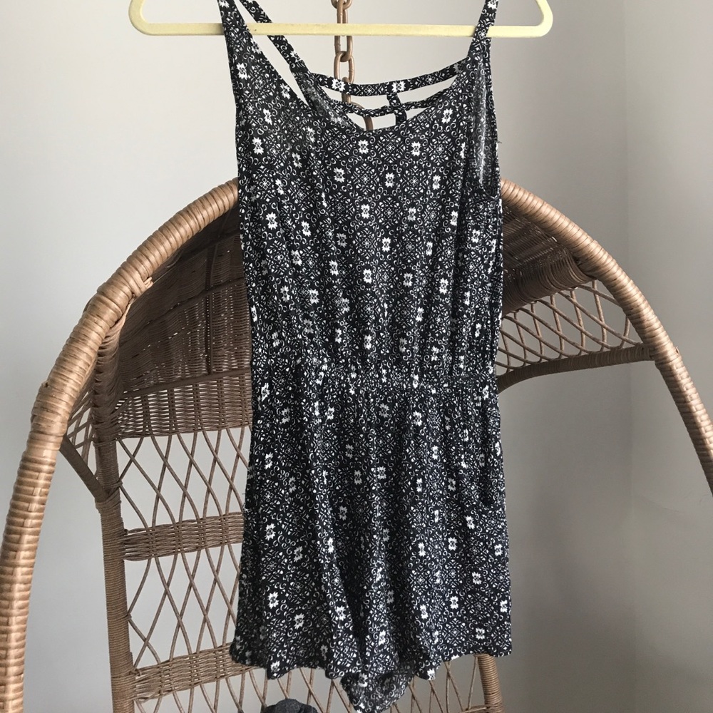 Black and White Romper