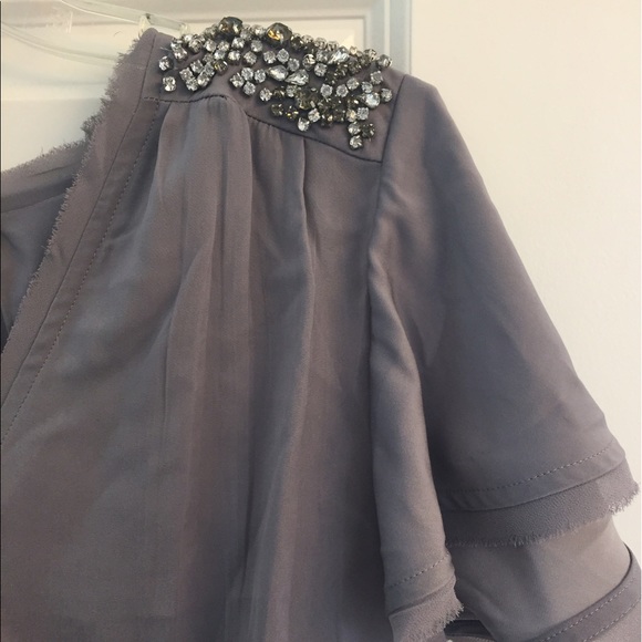 Banana Republic Silver Jeweled Dress - Picture 2 of 5